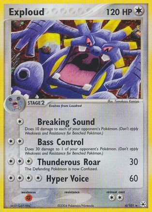 Exploud 006/101 - Hidden Legends Reverse Holofoil