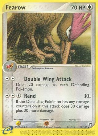 Fearow 037/100 - Sandstorm Reverse Holofoil