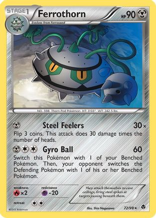 Ferrothorn 072/98 - Emerging Powers Reverse Holofoil