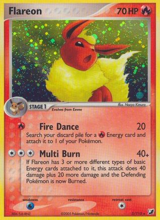 Flareon 005/115 - Unseen Forces Reverse Holofoil
