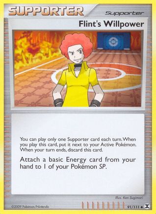 Flint's Willpower 091/111 - Rising Rivals Reverse Holofoil