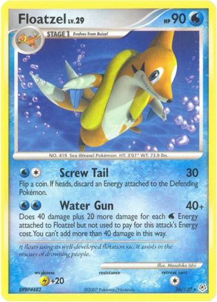 Floatzel 026/130 - Diamond and Pearl Reverse Holofoil