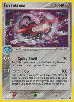 Forretress 006/115 - Unseen Forces Holofoil