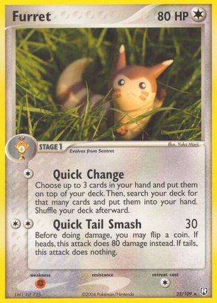 Furret 022/109 - Team Rocket Returns Reverse Holofoil
