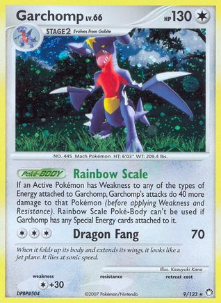 Garchomp 009/123 - Mysterious Treasures Holofoil