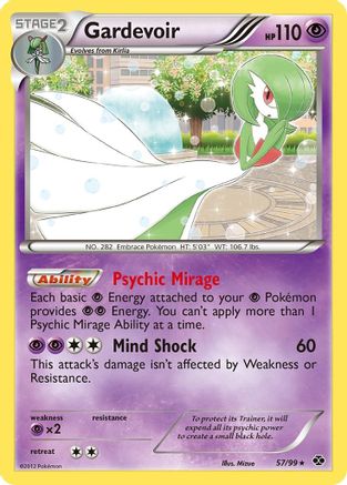 Gardevoir 057/99 - Next Destinies Reverse Holofoil