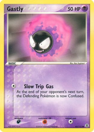 Gastly 063/112 - FireRed & LeafGreen Reverse Holofoil