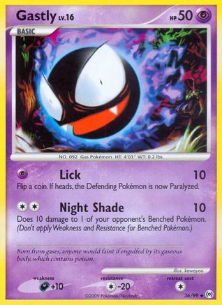 Gastly 036/99 - Arceus Reverse Holofoil