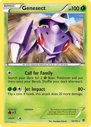 Genesect 010/101 - Plasma Blast Reverse Holofoil