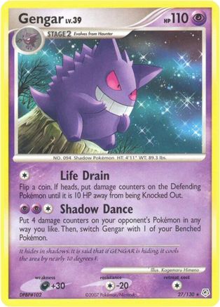 Gengar 027/130 - Diamond and Pearl Reverse Holofoil