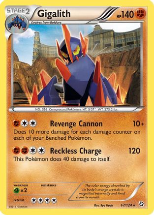 Gigalith 067/124 - Dragons Exalted Reverse Holofoil