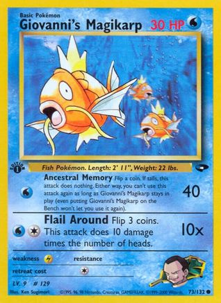 Giovanni's Magikarp 073/132 - Gym Challenge 1st Edition