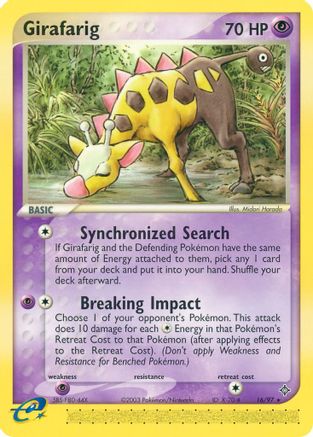 Girafarig 016/97 - Dragon