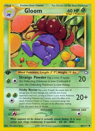 Gloom 036/111 - Neo Genesis 1st Edition