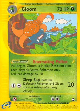 Gloom 049/147 - Aquapolis Reverse Holofoil
