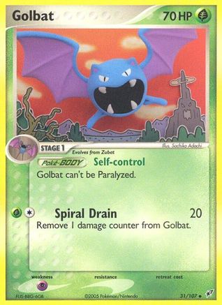 Golbat 031/107 - Deoxys Reverse Holofoil