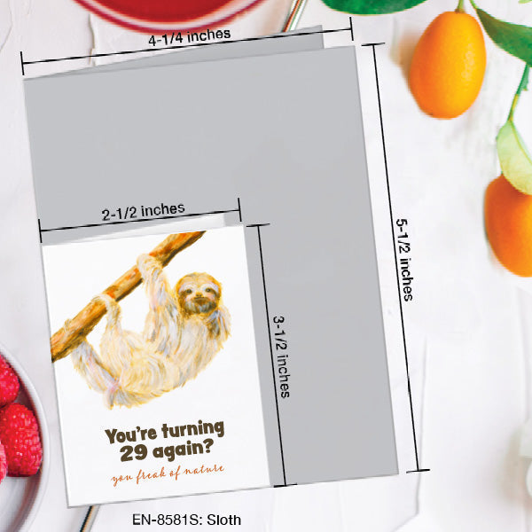 Sloth, Greeting Card (#8581S)