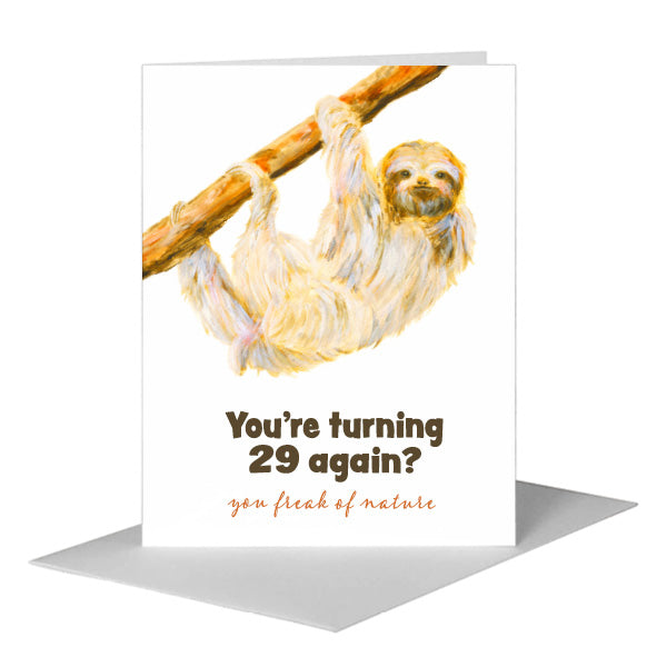 Sloth, Greeting Card (#8581S)