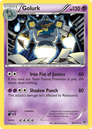 Golurk 046/101 - Plasma Blast Holofoil
