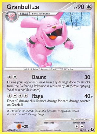 Granbull 039/106 - Great Encounters Reverse Holofoil