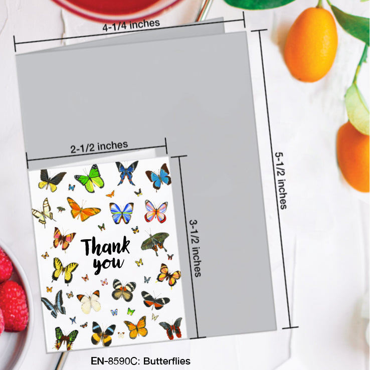 Butterflies, Greeting Card (#8590C)