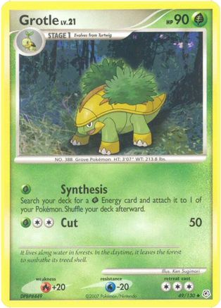 Grotle 049/130 - Diamond and Pearl Reverse Holofoil