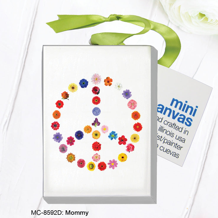 Peace Symbol, Mini Canvas (MC-8591D)