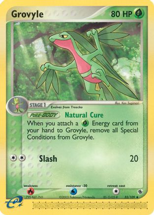 Grovyle 032/109 - Ruby and Sapphire Reverse Holofoil