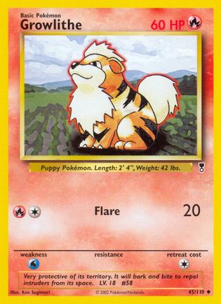 Growlithe 045/110 - Legendary Collection