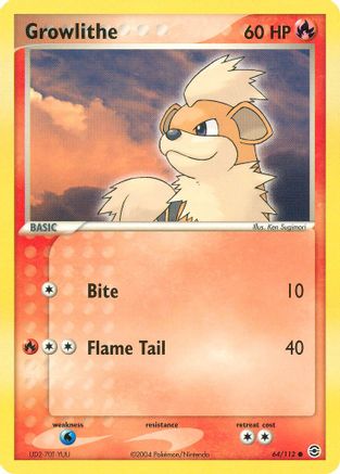 Growlithe 064/112 - FireRed & LeafGreen