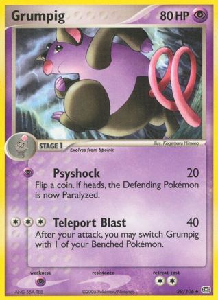Grumpig 029/106 - Emerald - Reverse Holofoil