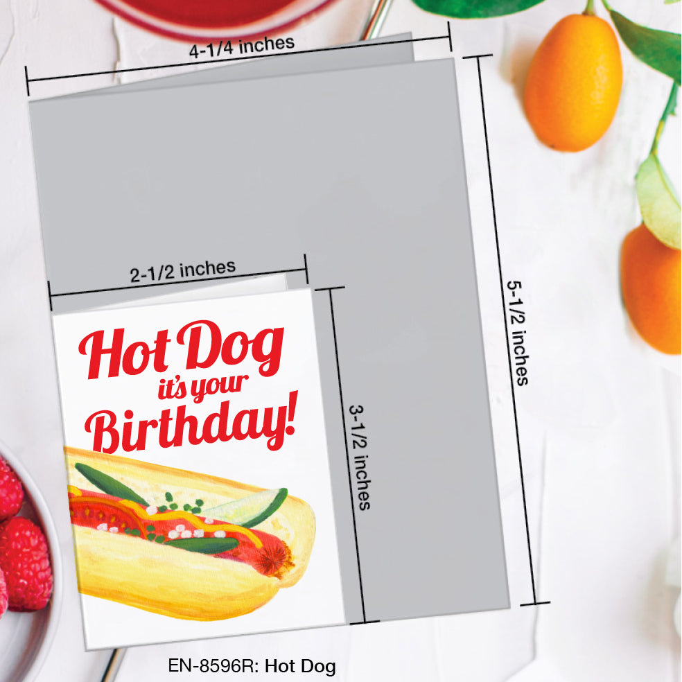 Hot Dog, Greeting Card (#8596R)