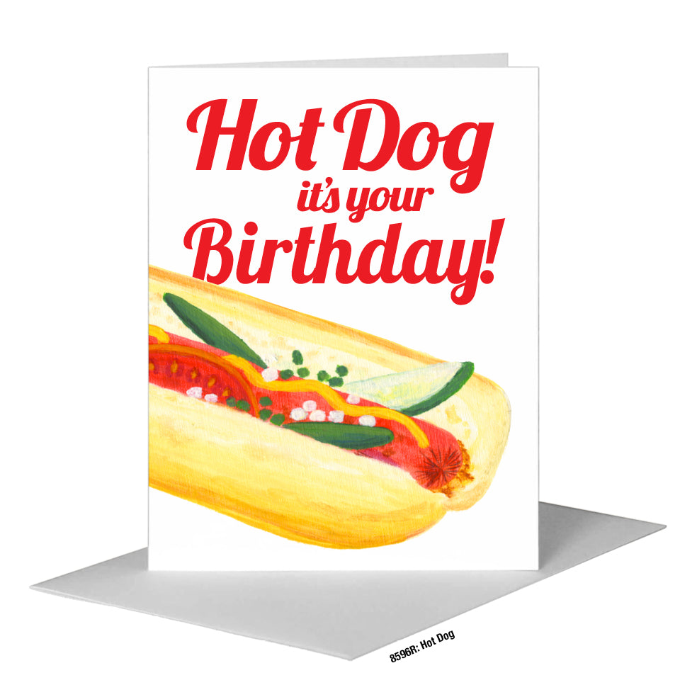 Hot Dog, Greeting Card (#8596R)
