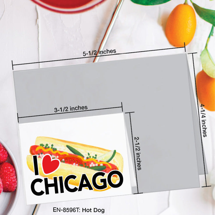 Hot Dog, Greeting Card (#8596T)