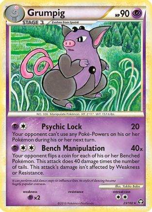 Grumpig 023/102 - Triumphant Reverse Holofoil