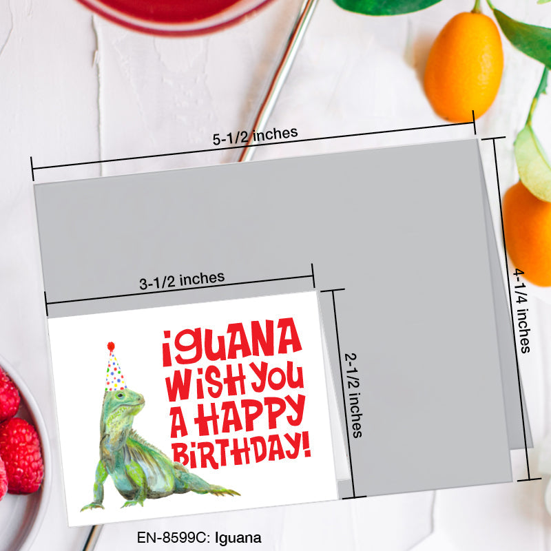 Iguana, Greeting Card (#8599C)
