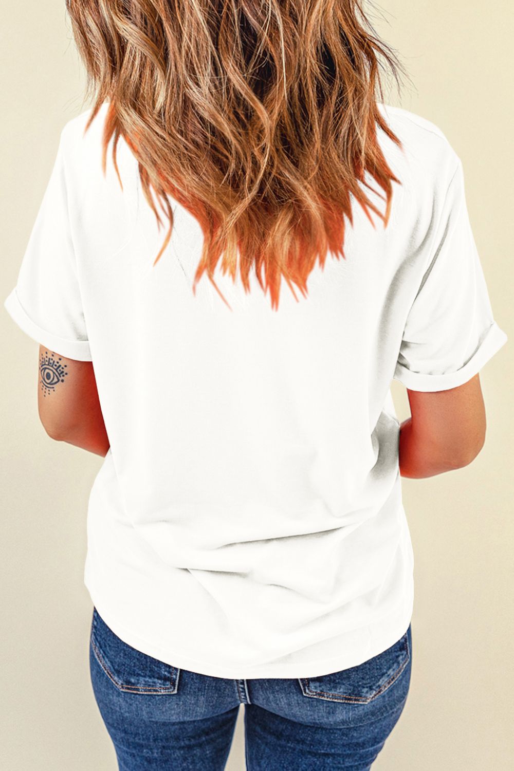 Easter Egg Bow Bunny Ear Graphic T-Shirt