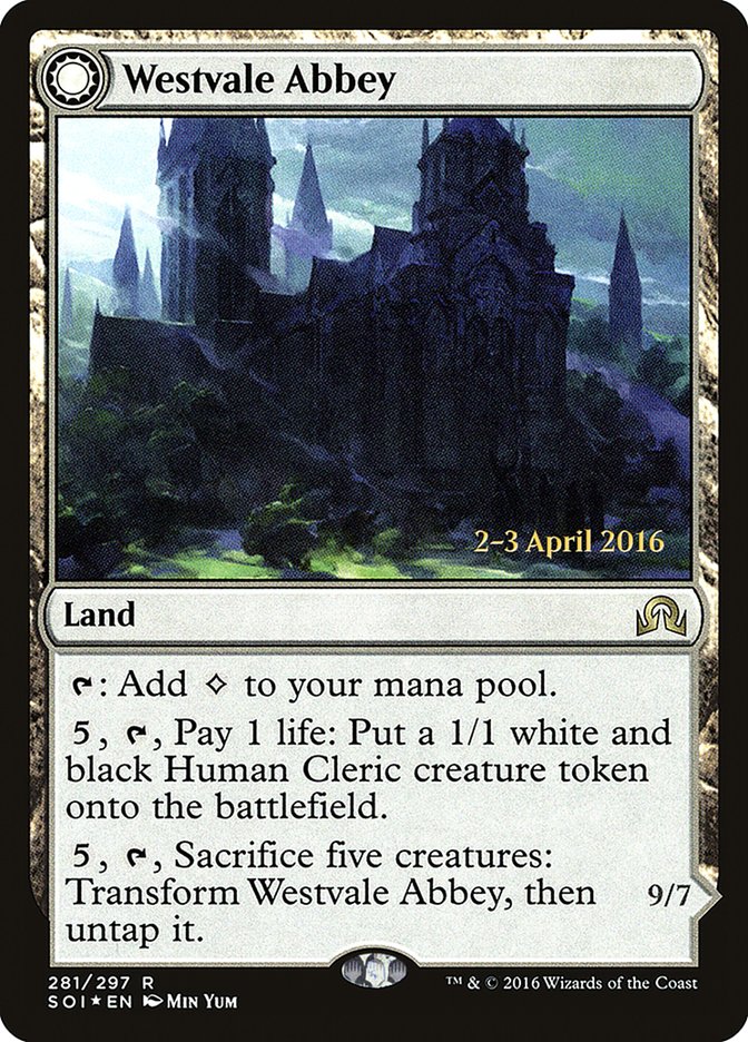 Westvale Abbey // Ormendahl, Profane Prince (PRE-281S) - Shadows over Innistrad Promos: (Double Faced Transform) Foil