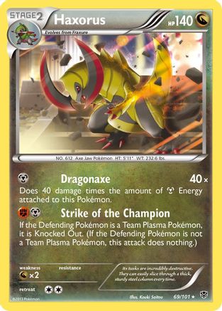 Haxorus 069/101 - Plasma Blast Reverse Holofoil
