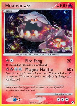 Heatran 003/99 - Arceus Reverse Holofoil