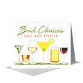 Cocktails, Greeting Card (#8605H)