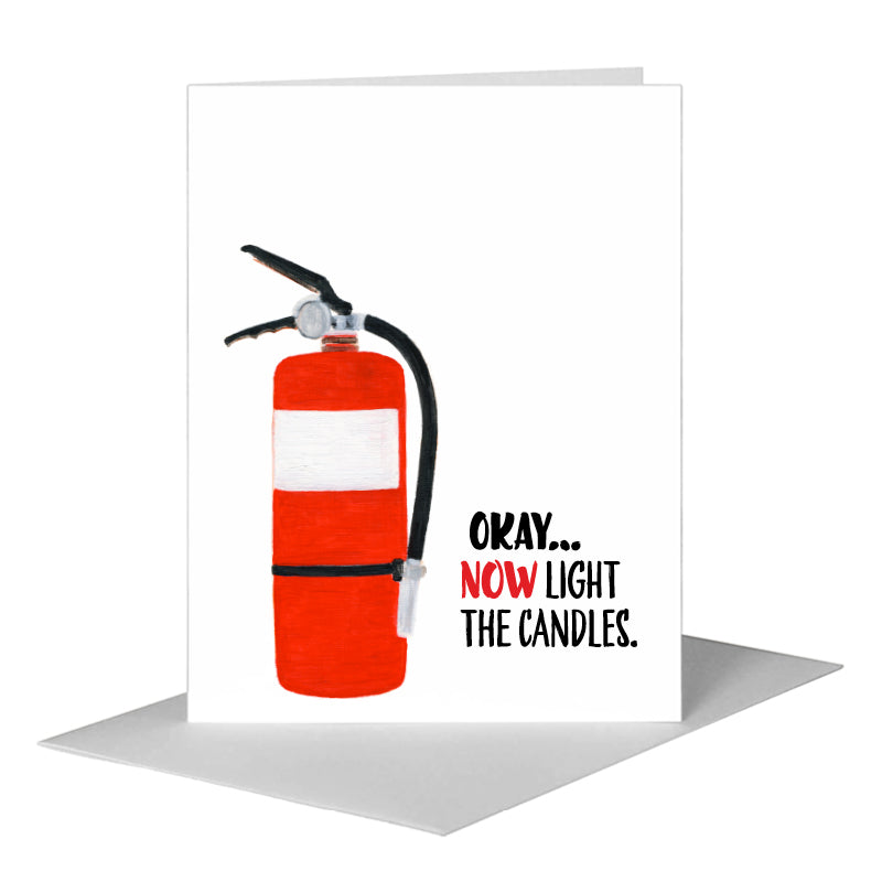 Extinguisher, Greeting Card (#8610AA)