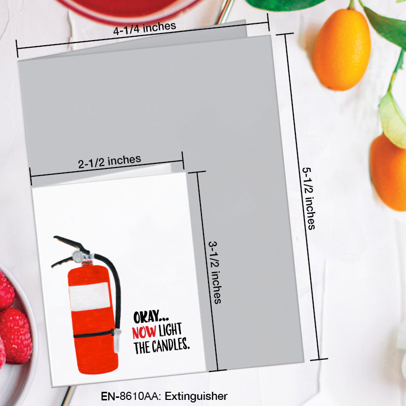 Extinguisher, Greeting Card (#8610AA)