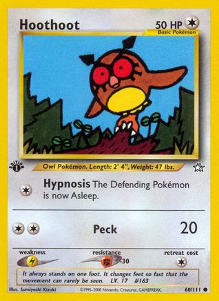 Hoothoot 060/111 - Neo Genesis 1st Edition