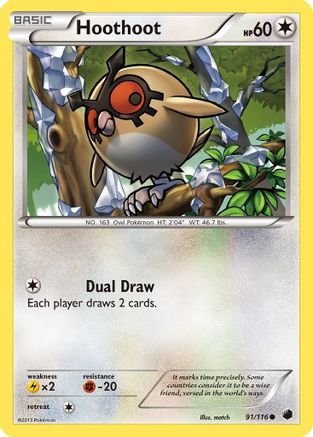 Hoothoot 091/116 - Plasma Freeze Reverse Holofoil