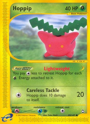 Hoppip 083/147 - Aquapolis Reverse Holofoil