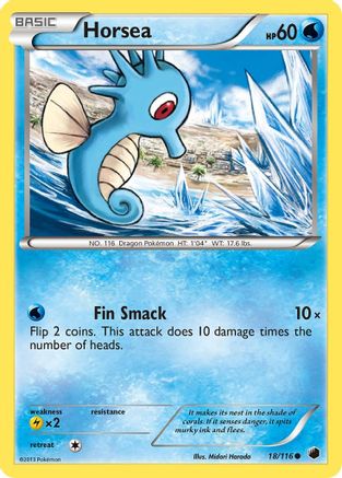 Horsea 018/116 - Plasma Freeze Reverse Holofoil