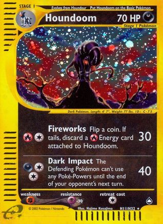 Houndoom (H11) H11 - Aquapolis - Holofoil