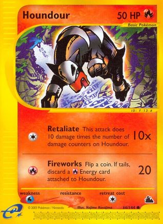 Houndour 066/144 - Skyridge Reverse Holofoil