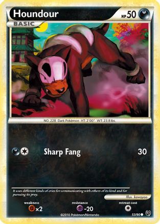 Houndour 053/90 - Undaunted Reverse Holofoil